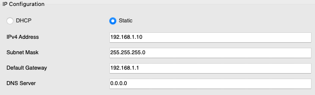 Network Configuration