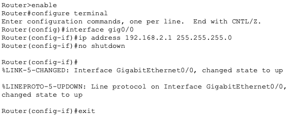 Network Configuration